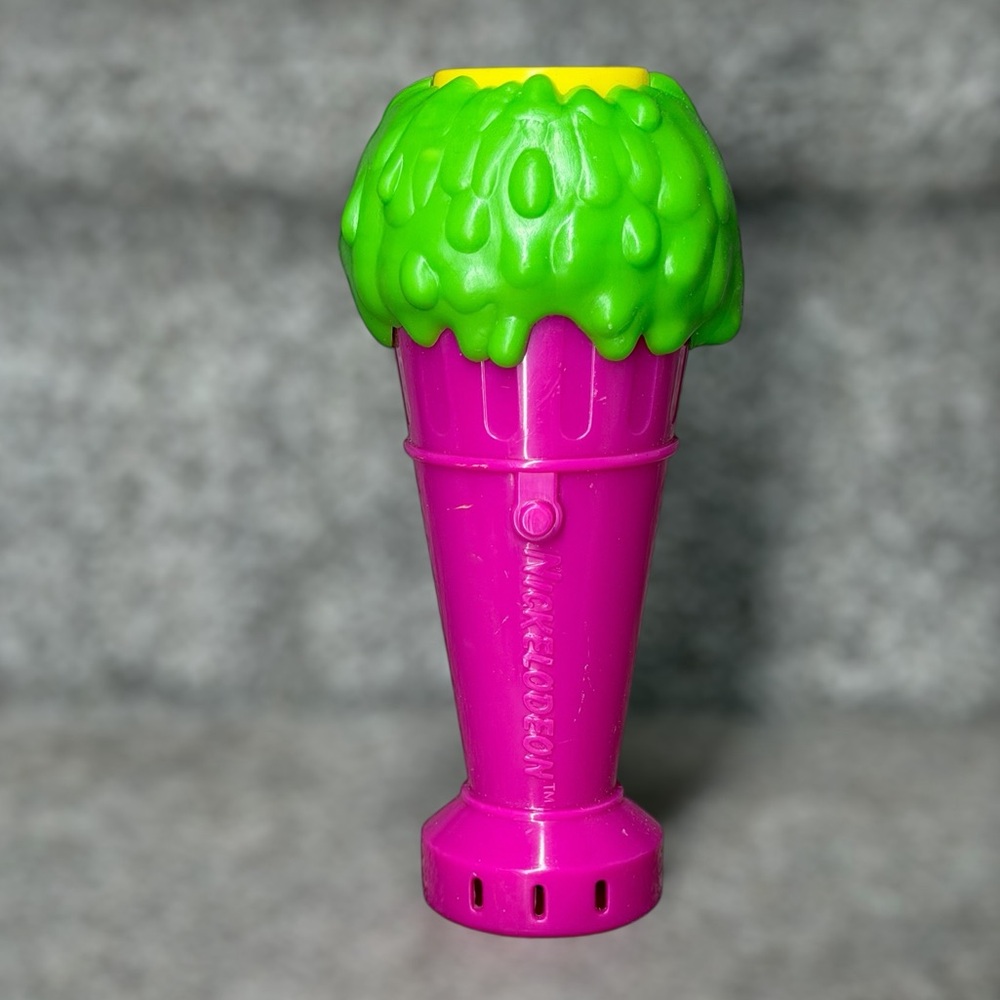 Vintage‎ 1992 McDonald’s Nickelodeon Slime Ice Cream Microphone Happy Meal Toy